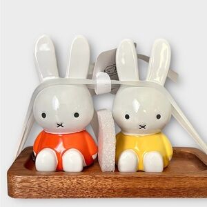 New! Miffy Ceramic Salt and Pepper Shakers Set by Magenta